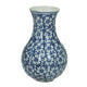 Kersten vaas aardewerk blue 13x7x7cm