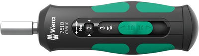 Wera 7510 kraftform safe-torque speed draaimomentschroevendraaier, 1-3 nm, 1 4 x 1,0 nm x 1,5 nm x 2,0 nm x 2,5 nm x 3,0 nm x 147.5 mm - 05075810001