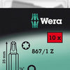 Wera 867 1 z torx® bits, tx 25 x 25 mm (10 bits pro box) - 1 stuk(s) - 05072409001