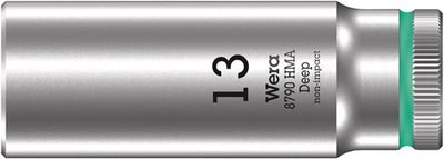 Wera 8790 hma deep hand- en machinedop met 1 4 -aandrijving, 13 x 50 mm - 05004510001