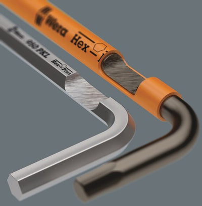 Wera 950 spkl stiftsleutel multicolour, metrisch, blacklaser, hex-plus, 2.0 mm - 1 stuk(s) - 05022602001