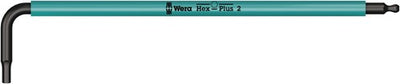 Wera 950 spkl stiftsleutel multicolour, metrisch, blacklaser, hex-plus, 2.0 mm - 1 stuk(s) - 05022602001