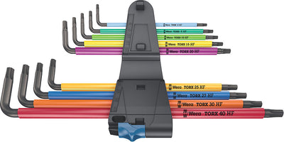 Wera 967 9 tx xl multicolour hf 1 l-key set with holding function