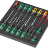 Wera 9710 schuimrubberen inzetstuk met schroevendraaiers set 1, 18-delig - 05150101001