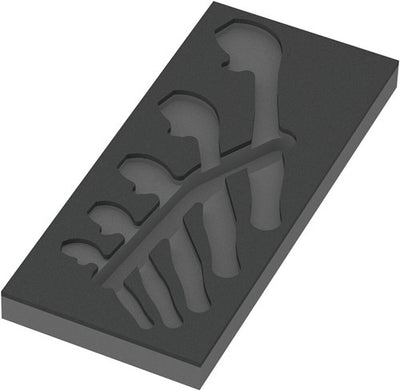 Wera 9832 schuimrubberen inzetstuk voor 6004 joker set 1, zonder gereedschap, 172 x 30 x 392 mm - 05137332001