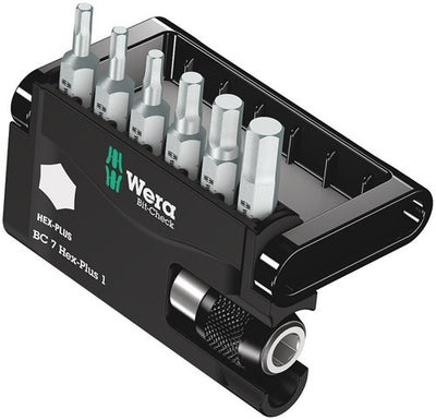 Wera bit-check 7 hex-plus 1, 7 -delig - 1 stuk(s) - 05056168001