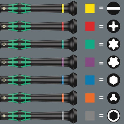 Wera kraftform micro electronics elektronica-schroevendraaierset 25-delig - 05134000001