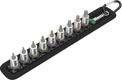 Wera belt 3 torx® hf zyklop bit-doppen-set torx®, met vasthoudfunctie, met 1 4 -aandrijving, 10 -delig - 1 stuk(s) - 05003882001