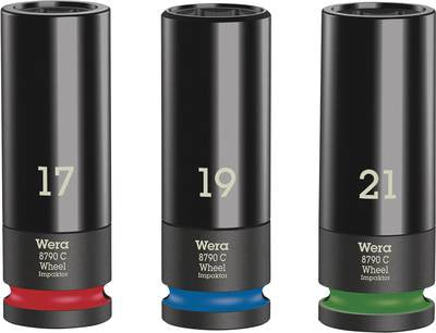 Wera wheel impactor c set 1 dopsleutel (3-delig, met velgbescherming)
