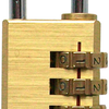 Werkzeyt hangslot messing 35.5x3mm - b34123