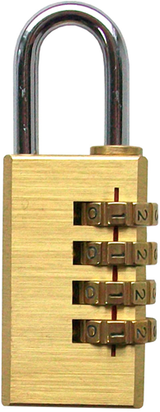 Werkzeyt hangslot messing 35.5x3mm - b34123 - afbeelding 1