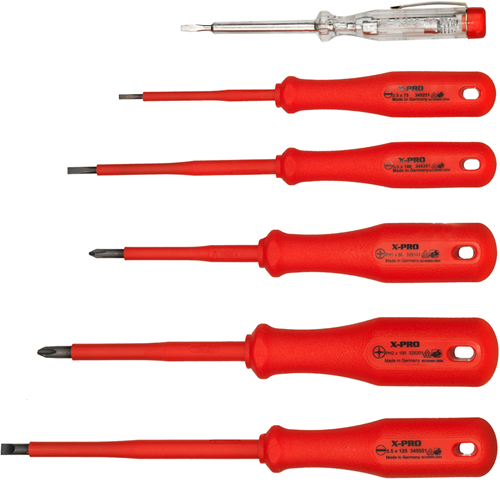 Werkzeyt set schroevendraaiers 1000v 6dlg - b20702