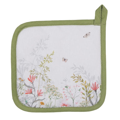 Clayre eef pannenlap bloemen 20x20cm