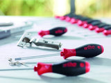 Wiha 302020 schroevendraaier softfinish sleufkop met ronde kling voor diepliggende schroeven 2.0 mm x 65 mm - 00684 - afbeelding 2