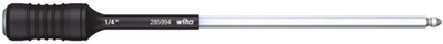 Wiha bithouder | 4 mm 1 4 inch c 6,3 + e 6,3 | snelwisselkop | lengte 162 mm | 1 stuk - 27526 - 27526