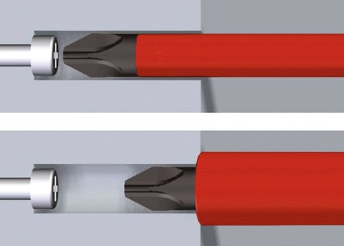 Wiha omkeerkling | plus minus sleuf pzd 2 x 75 mm | vde geïsoleerd | 1 stuk - 34590 - 34590