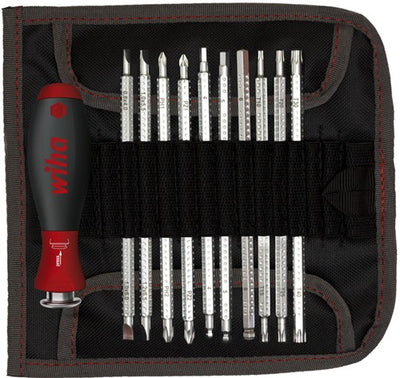 Wiha set precisieschroevendraaiers | 11-delig | sleuf ph pzd tx 6-kant | 1 stuk - 03591