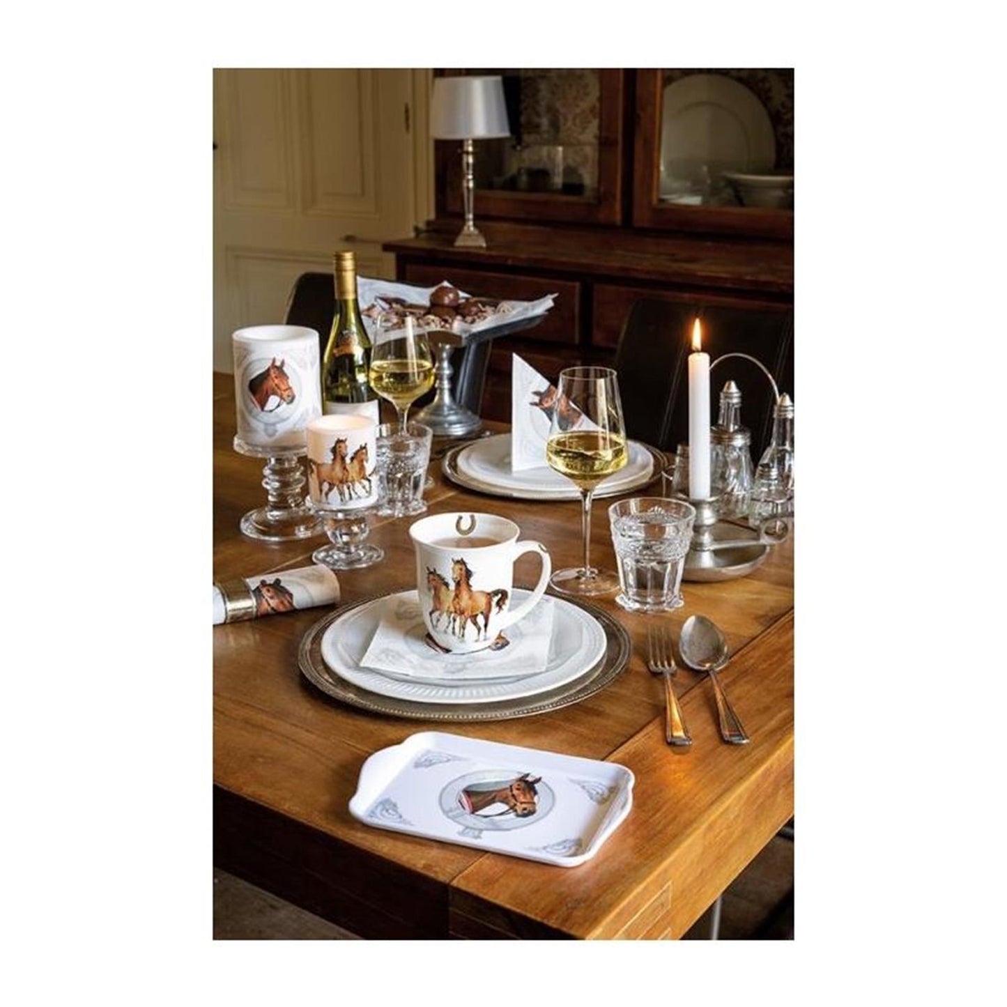Ambiente tray 13x21cm wild horses