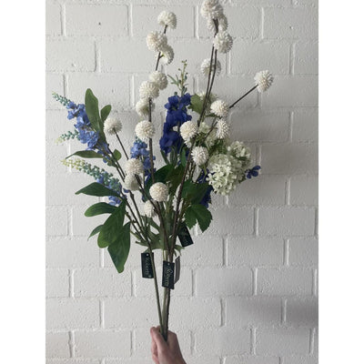 Roberts collection kunsttak lupin spray 95cm blauw