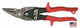 Wiss metaalschaar, links knippend, rood, 248mm - m1r - m1r
