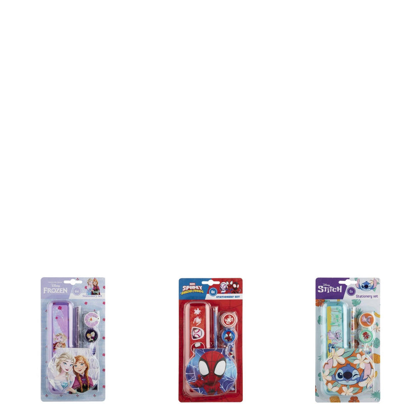 Disney spidey stitch frozen stationaryset 6-dlg