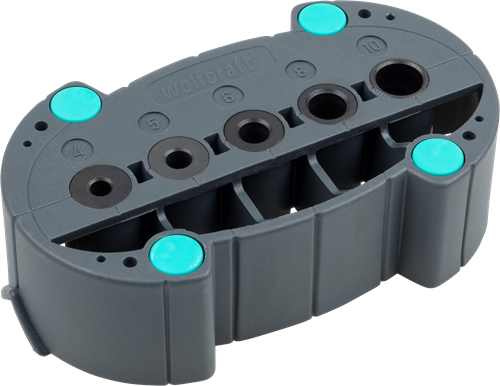 Wolfcraft - boormal - boorhulp voor recht boren - boorhulpstuk - boren op rond materiaal of hoeken - 4685000