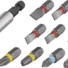 Wolfcraft bit-set | sleuf kruiskop | ph pz | 12-delig | 1 set - 2445000