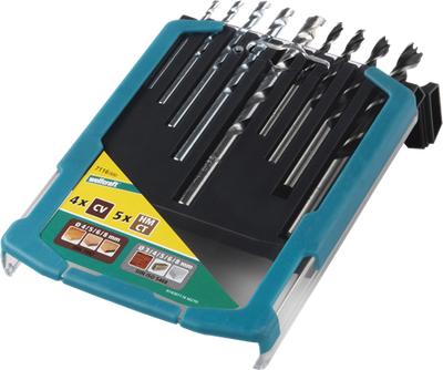 Wolfcraft boorset | steen hout | 9-delig | 1 set - 7116000