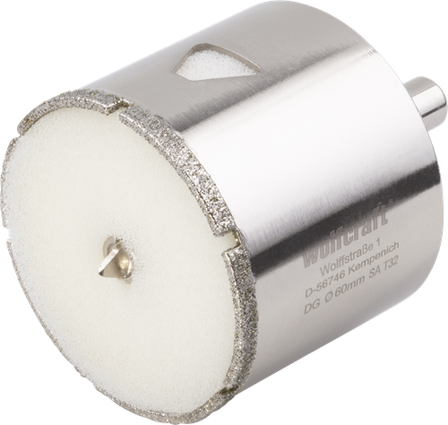 Wolfcraft diamantbestr. boorkroon | met schacht | ø60mm | 1 stuk - 5940000