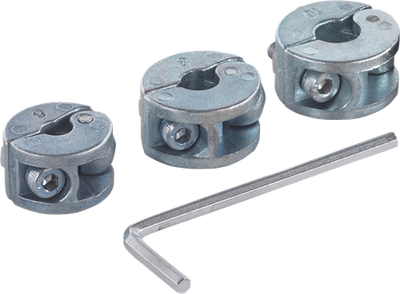 Wolfcraft dieptestops | voor boren | ø6, 8, 10mm | 3 stuks - 2755000