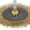 Wolfcraft draadborstel | messing | 6-kant schacht | ø75 x 10mm | 1 stuk - 2110000