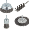 Wolfcraft draadborstel set | ronde schacht | 4-delig | 1 set - 2133000