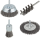 Wolfcraft draadborstel set | ronde schacht | 4-delig | 1 set - 2133000