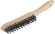 Wolfcraft handdraadborstel | staal | 4 rijen | 280mm | 1 stuk - 2722000