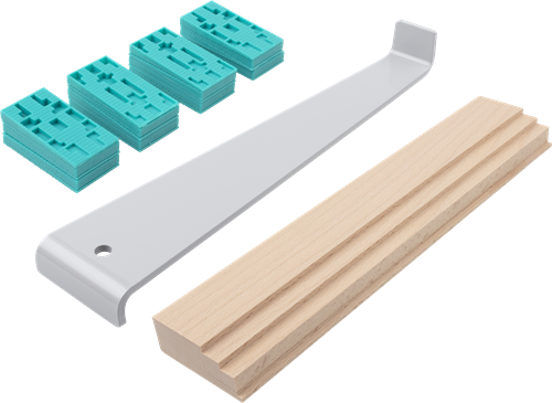 Wolfcraft legset | voor laminaat | 22-delig | 1 set - 6931000