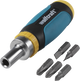 Wolfcraft mini-handschroevendraaier | ratelfunctie | set 6-delig | incl. 5 bits - 1237000
