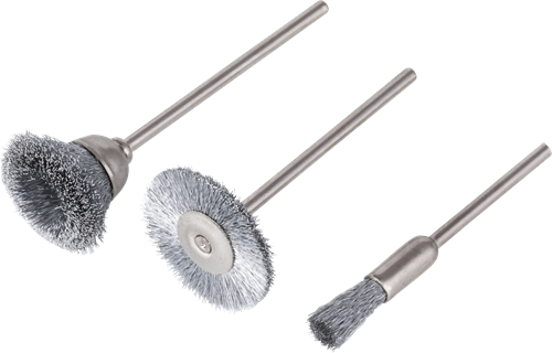 Wolfcraft miniborstels | rond schacht | ø5-20mm | 3 stuks - 2114000