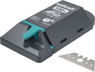 Wolfcraft professionele trapeziummessen | 0,65 x 52mm | 100 stuks - 4314000