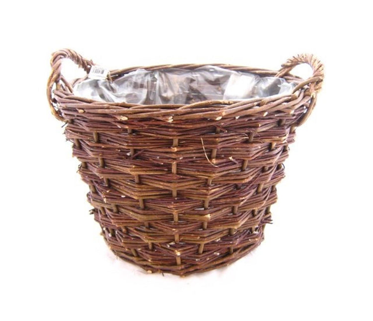 Baskin mand wilg rond 44x31 36cm