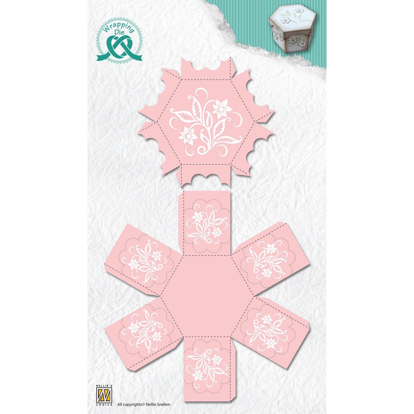 Nellie's choice • wrapping dies zeshoekig doosje 2st.
