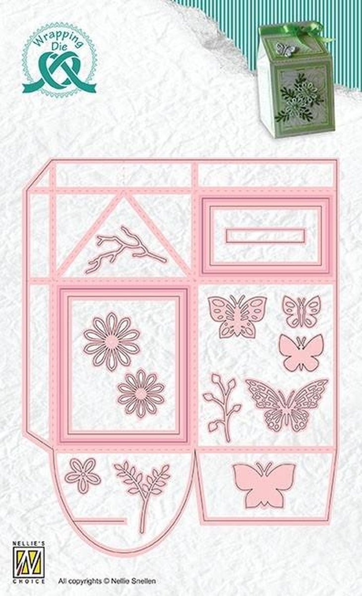 Nellie's choice • wrapping dies melkpak doosje 15st.