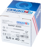 Schmid schrauben rapid2000 tx-schroef 5,0x100 100 vz - wskk8005099 - afbeelding 2