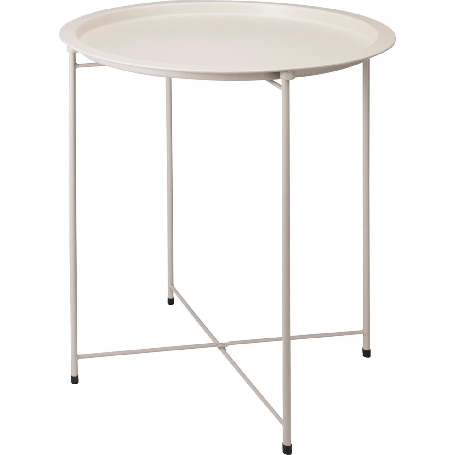 Home styling bijzettafel beige ø47xh50cm