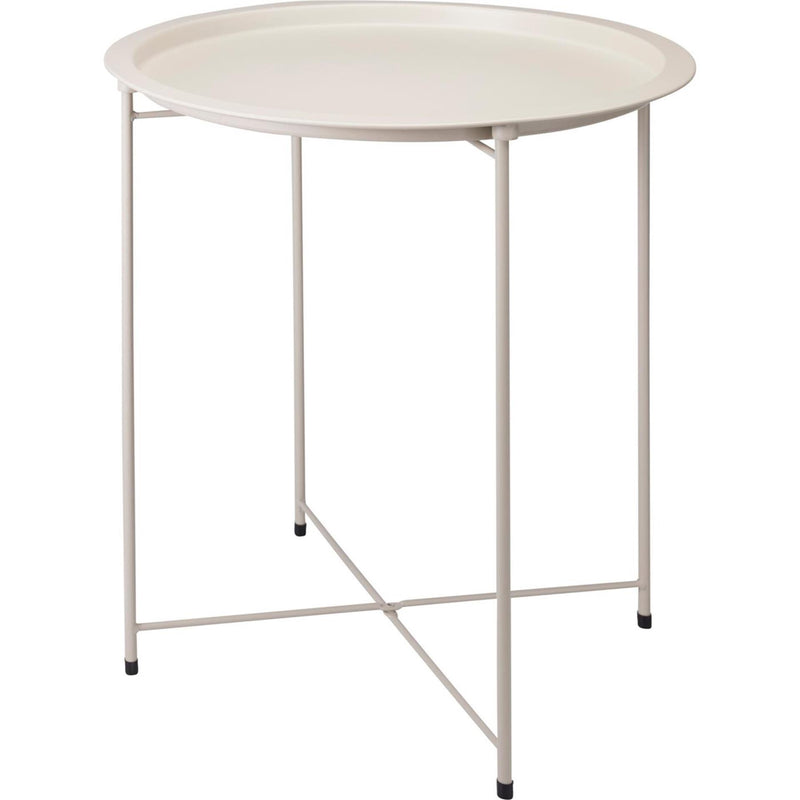 Home styling bijzettafel beige ø47xh50cm metaal