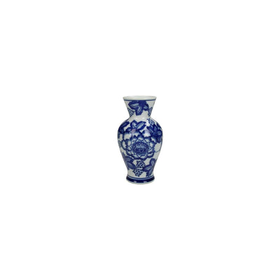 Kersten vaas aardewerk blue 16x9x9cm
