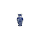 Kersten vaas aardewerk blue 16x9x9cm