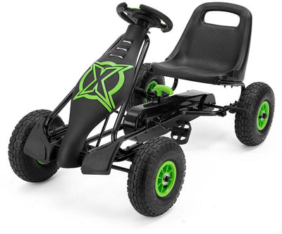 Xootz Viper Go Kart Skelter Junior Zwart Groen