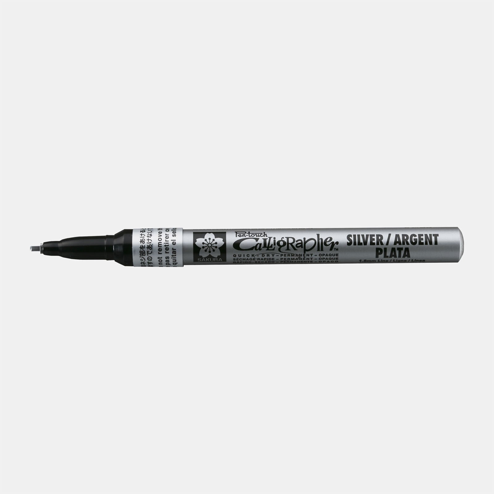 Sakura • pen-touch kalligrafie pen fijn zilver