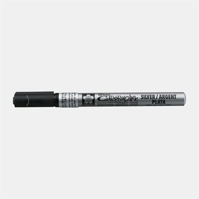 Sakura • pen-touch kalligrafie pen fijn zilver