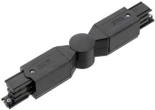 Enzo xts hoekstuk instelbaar tbv. rail 3-fasen zwart - 5050044